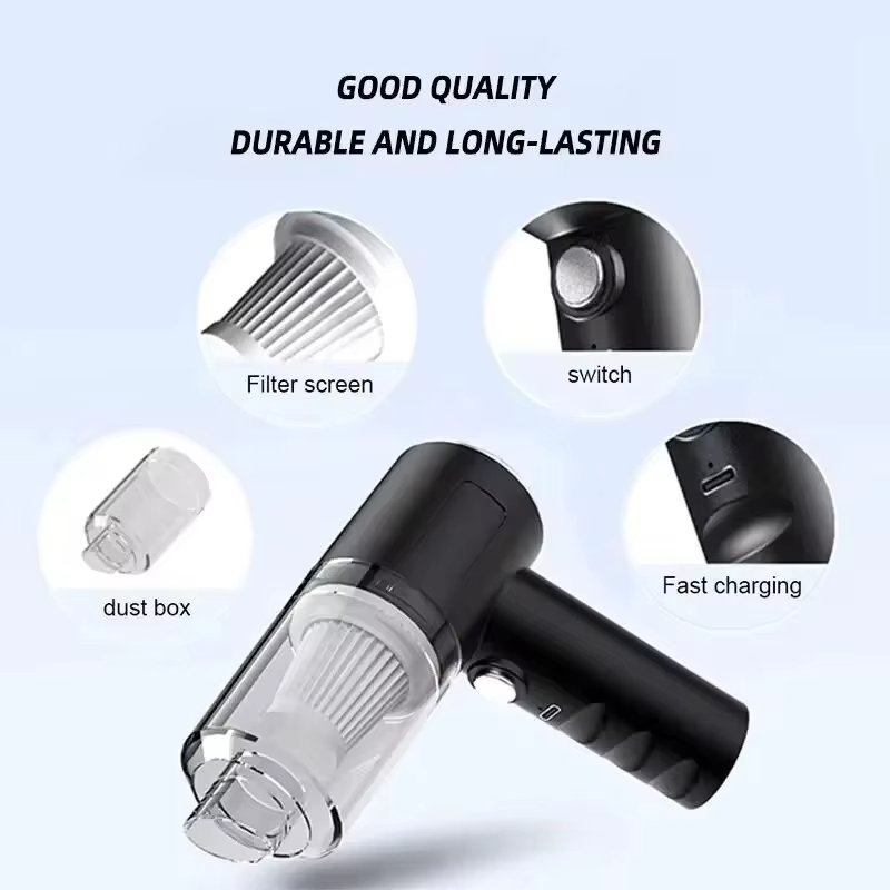 Household Vacuum Cleaner Small Car Wireless Charging Fully Automatic High Power Powerful Car Vacuum Cleaner Desktop Computer