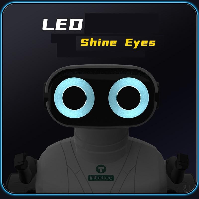 2024 New Arrival 2.4ghz Remote Control Toy Rc Intelligent Robot With Light and Sound Rotation Auto Demo Robot for Kids Education
