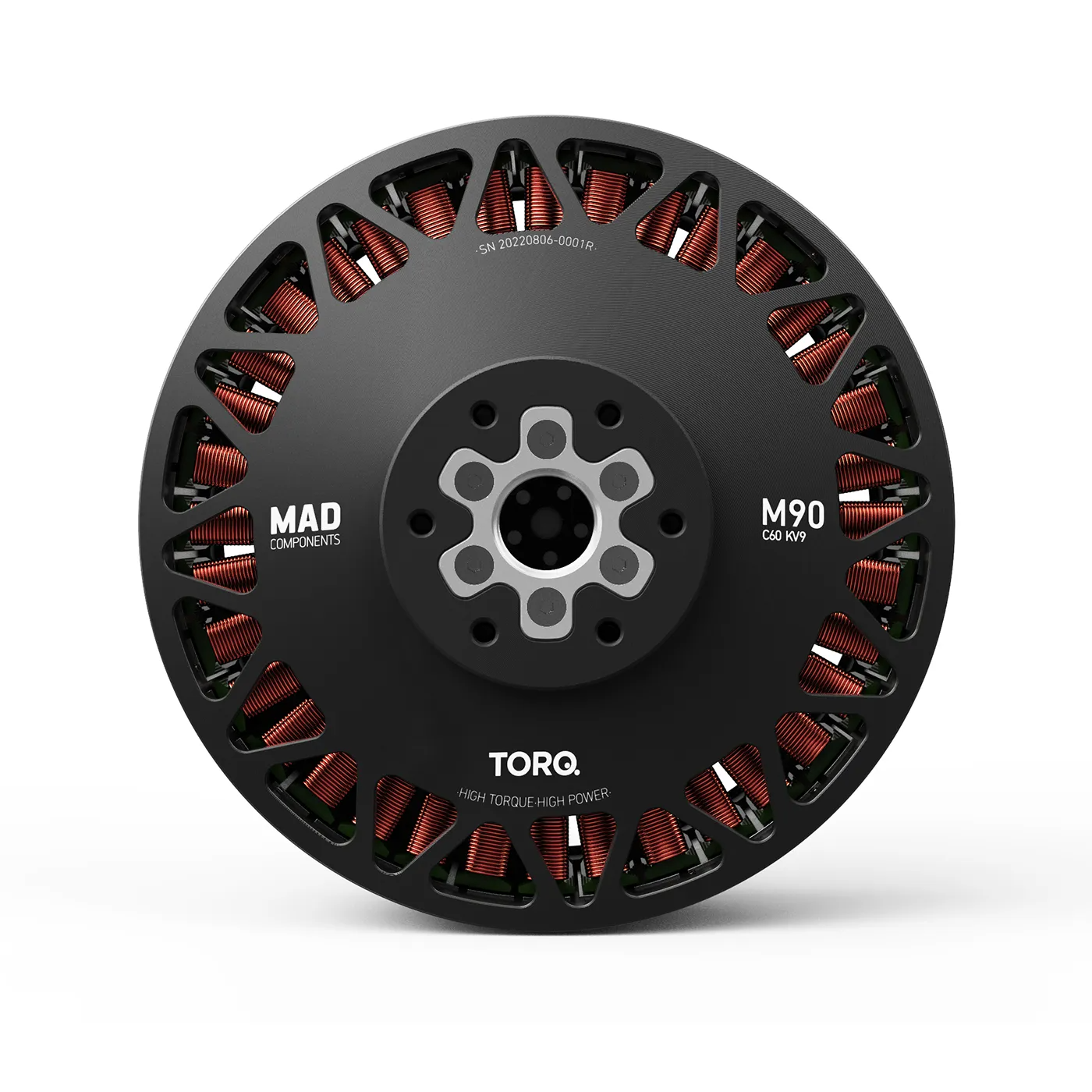 MAD M90C60 PRO EEE 45KW Output Brushless Motor for the Electric Manned Drone E-VTOL and Paratrike