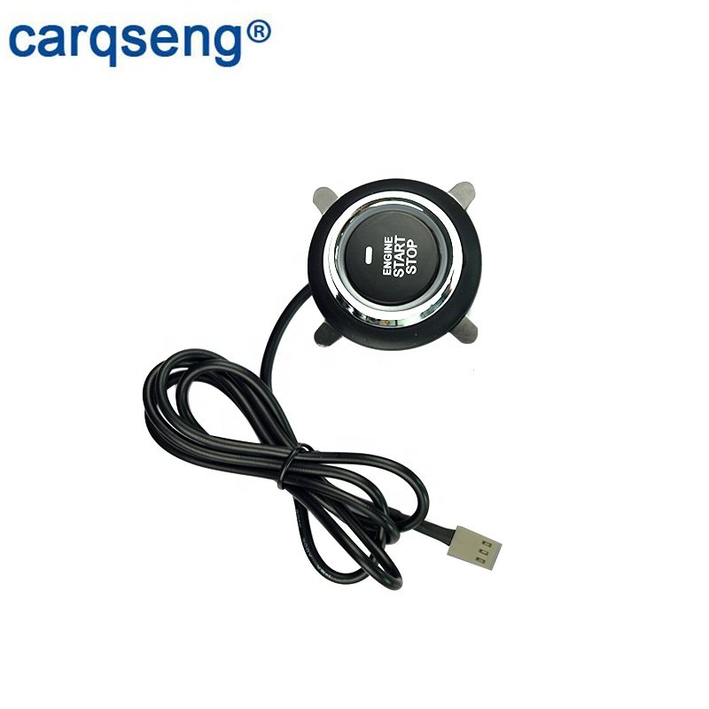 12V One-Way Auto Car Alarm System with Remote Control Push Button Start-Up No Key Entry & Immobilizer Anti-Theft
