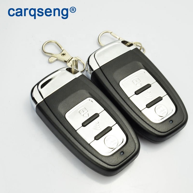 12V One-Way Auto Car Alarm System with Remote Control Push Button Start-Up No Key Entry & Immobilizer Anti-Theft