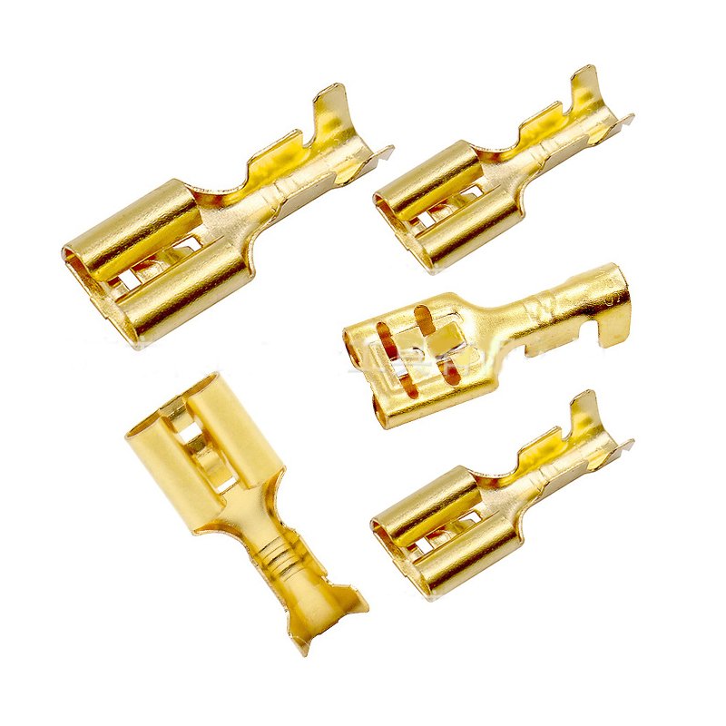 Gold Car Terminal Connector,auto Battery Terminal,electrical Crimp Connector DJ622-A6.3