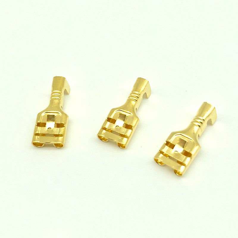 Gold Car Terminal Connector,auto Battery Terminal,electrical Crimp Connector DJ622-A6.3