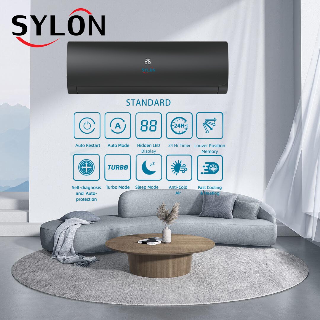 Aire Acondicionado 12000 Btu Split Mini Ac Smart Air Conditioner Wall Split Mounted Type 220V 1HP 50Hz R410a Gas Cooling Only