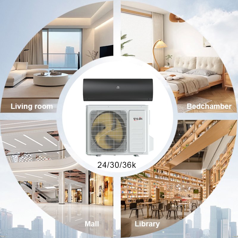 Aire Acondicionado 12000 Btu Split Mini Ac Smart Air Conditioner Wall Split Mounted Type 220V 1HP 50Hz R410a Gas Cooling Only