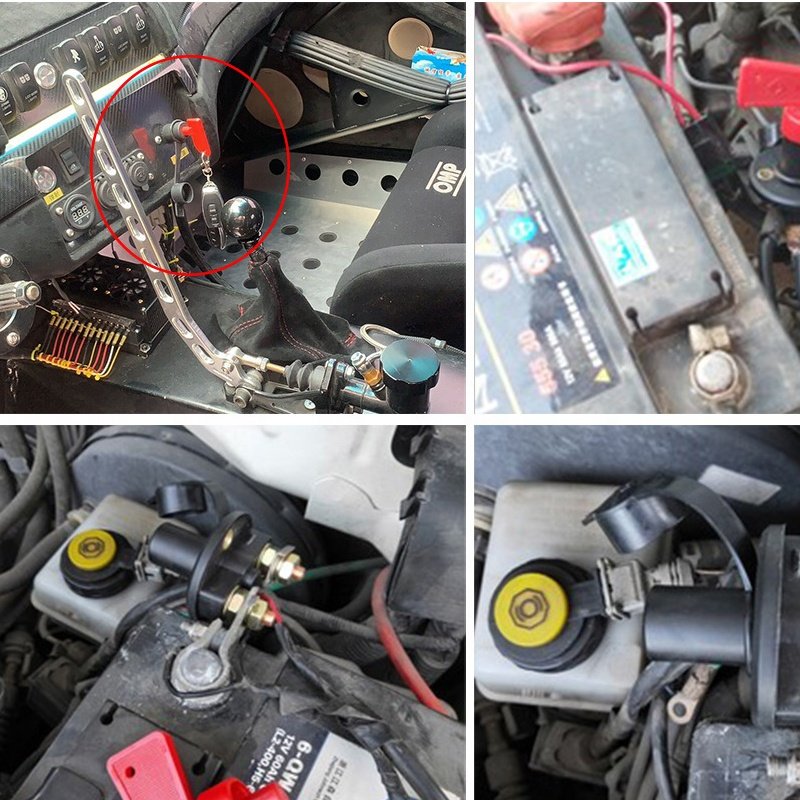 Universal Car 300A Auto Battery Disconnect Boat Cut Off Kill Switch 100A M10 M8 Master Power Rotary Switch With Removable Key