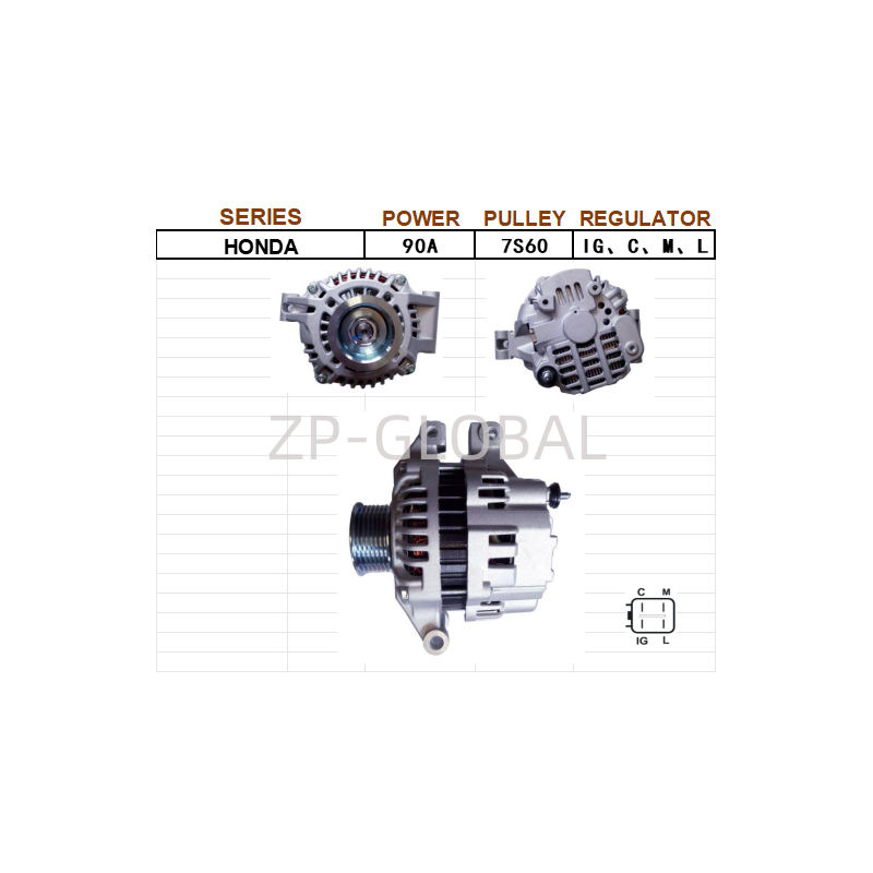 Generator Alternator+parts for Car 31100-PNA-004 for Honda CRV MK 2.0