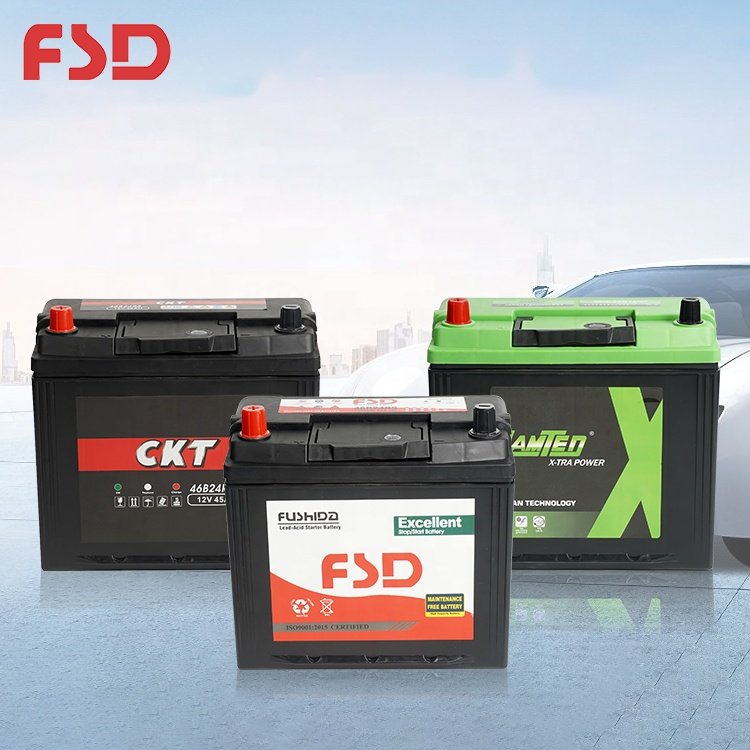 High CCA JIS Standard Lead Acid Auto Battery 12V 45Ah Charging Electric Vehicles Maintenance Free Car Battery