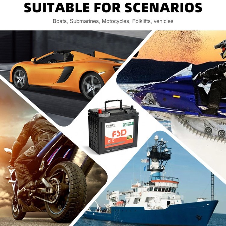 High CCA JIS Standard Lead Acid Auto Battery 12V 45Ah Charging Electric Vehicles Maintenance Free Car Battery