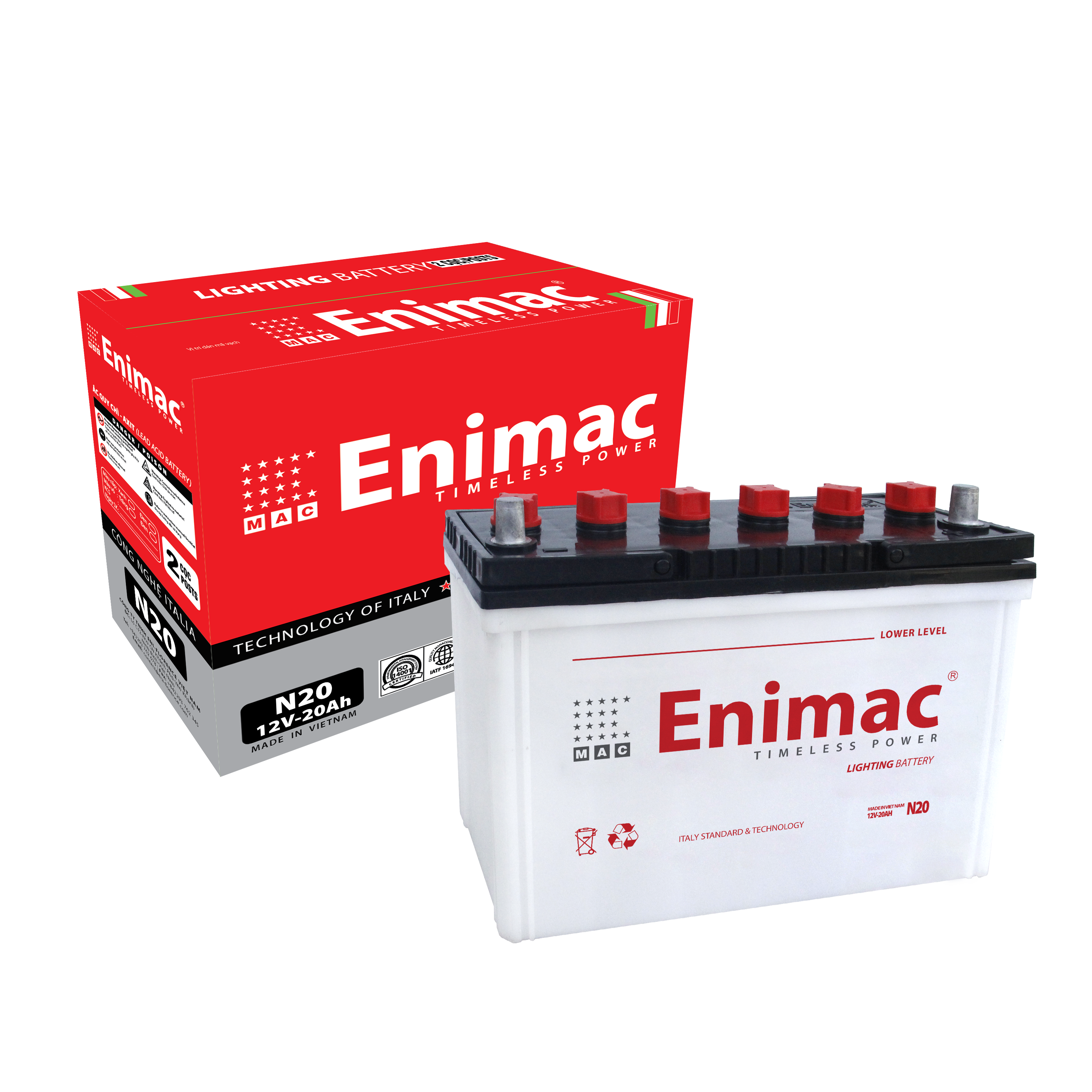 Factory Price N20 12V 20AH Lead Acid Battery New Deep Cycle Auto Battery for Cars and Trucks Made in Vietnam