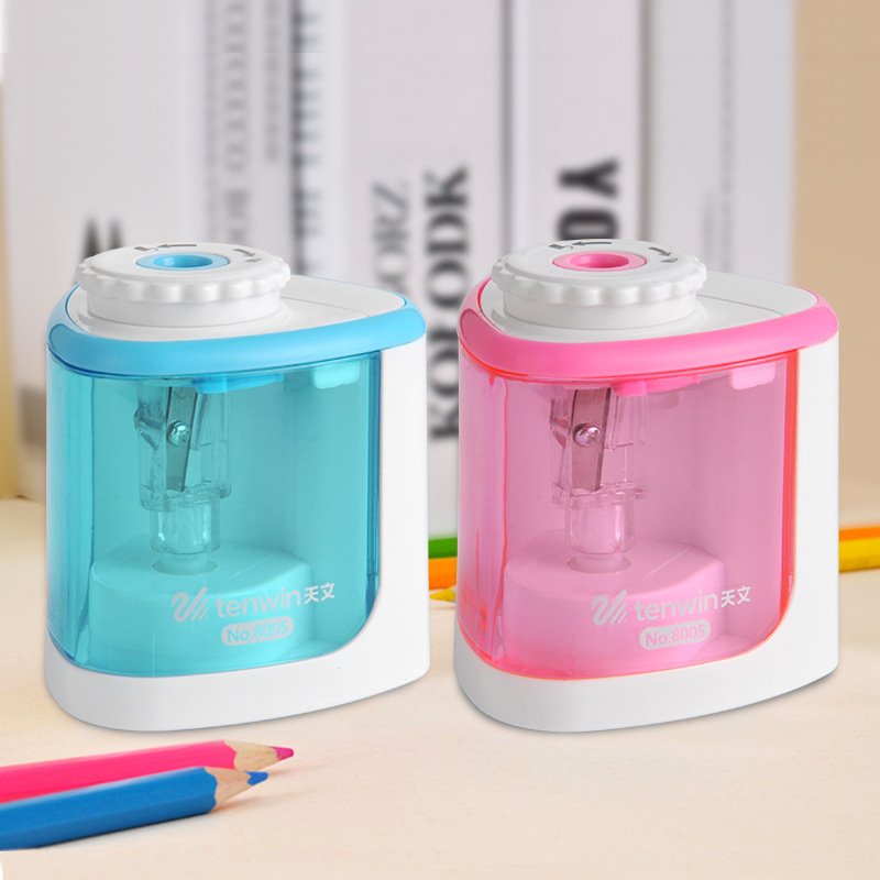 Hot Selling Battery Operated Electric Auto Pencil Sharpener for 6-8mm Pencil School Artists Kids Adults Stationery