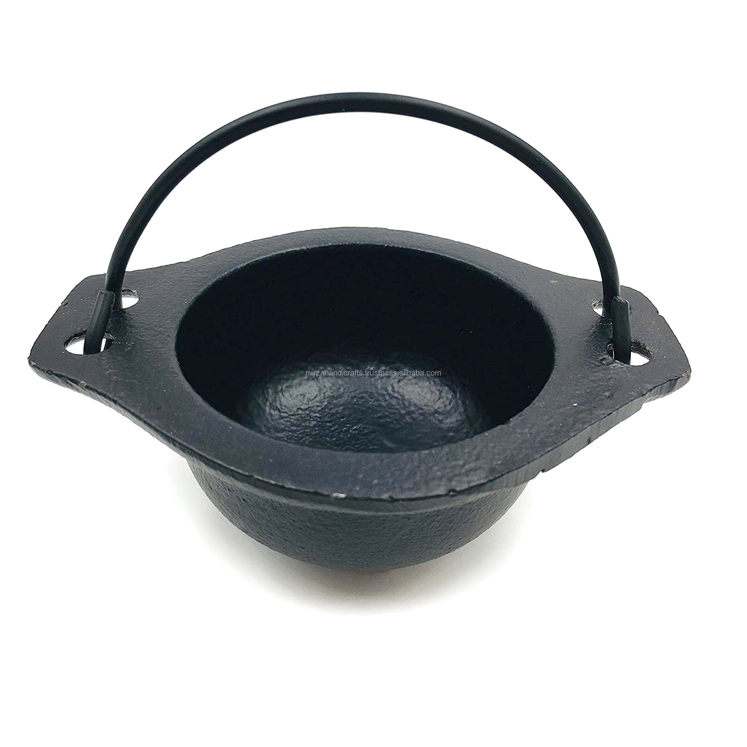 Lotus Shaped Incense Cast Iron Cauldron Perfect for Incense Rituals Home Decor Diameter Alternative Imagination