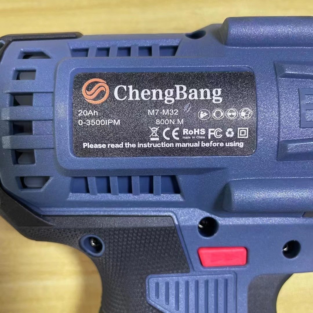 21V Electric Impact Wrench Heavy Duty High Torque Battery Operated Cordless Industrial Auto Repair Power Wrenches for DIY Use