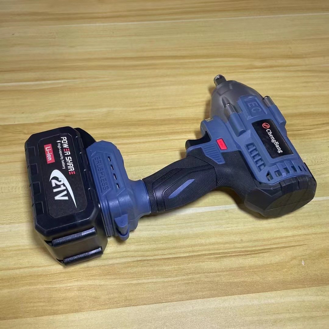 21V Electric Impact Wrench Heavy Duty High Torque Battery Operated Cordless Industrial Auto Repair Power Wrenches for DIY Use