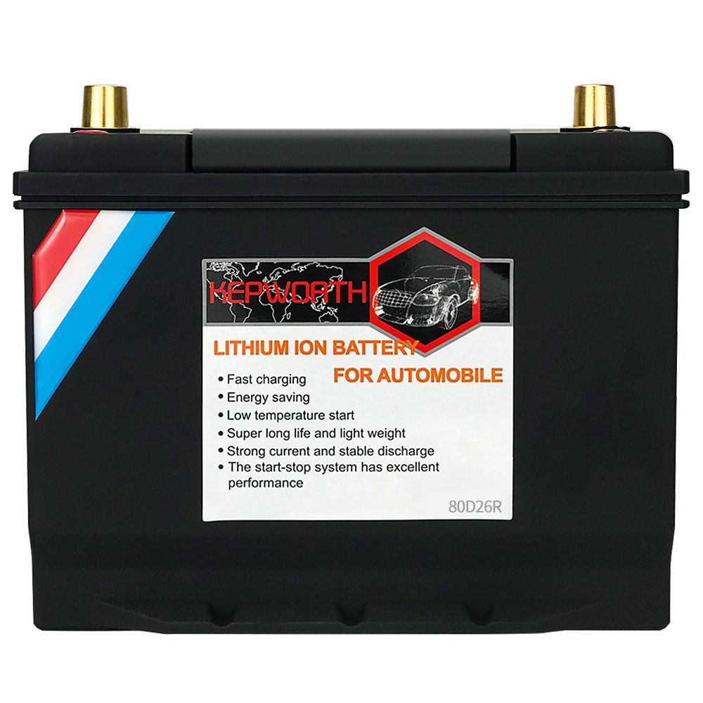2023 Hot Sale Kepworth 12v 80D26 Car Auto Starter Battery with BMS 12V 70Ah Car LiFePO4 1300CCA Lithium Phosphate Ion Battery