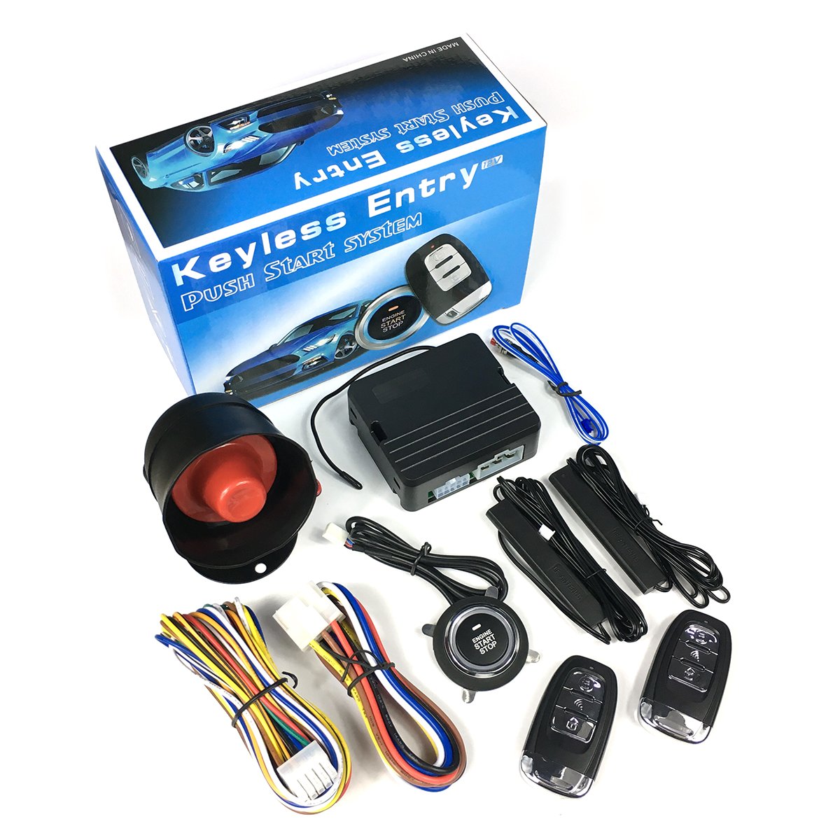 Dropshipping Universal Intelligent Remote Control Auto Accessories PKE Keyless Entry Car Alarms for Car