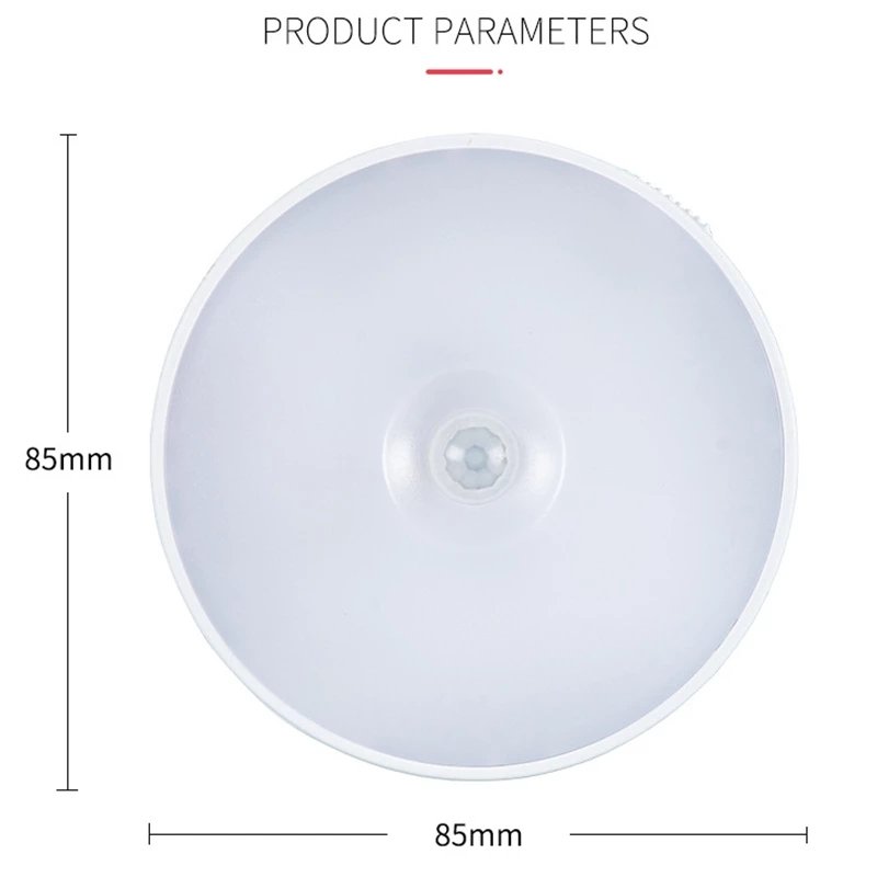 Motion Sensor Light USB 3AAA Battery Nightlights Wall Lamp for Cabinet Stairs Hallway Closet Wardrobe LED Night Lights