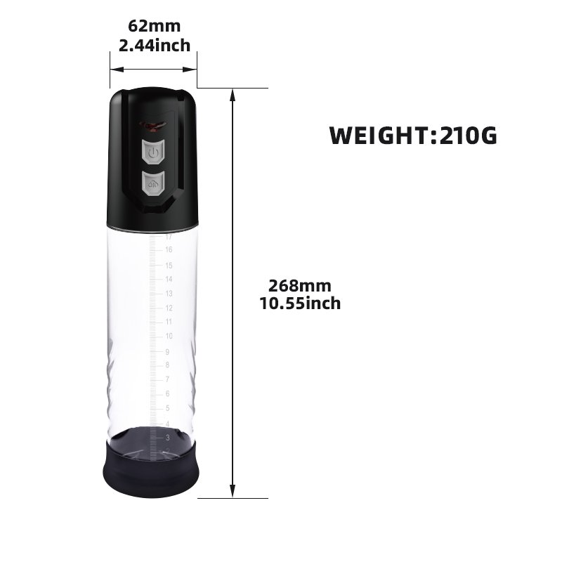 Battery Operate Electric Air Vacuum Auto Silicone Enlarger Dildo Enlargement Pump 110402