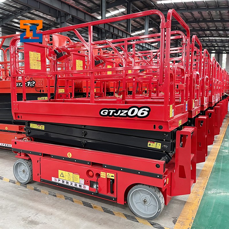 6 Metre CE 300KG Portable Mobile 4.5kw Automatic Full Auto Light Weight Steel Aerial Work Platform Scissors Lift