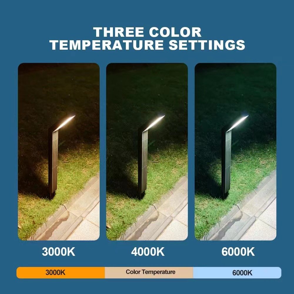 New Design Outdoor IP65 Waterproof Solar LED Garden Light 3500K 6000K Solar Lawn Light