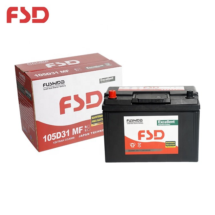 High CCA JIS Standard Electric Vehicles Boats Auto Battery 12V 80Ah 530A Lead Acid Maintenance Free Car Battery