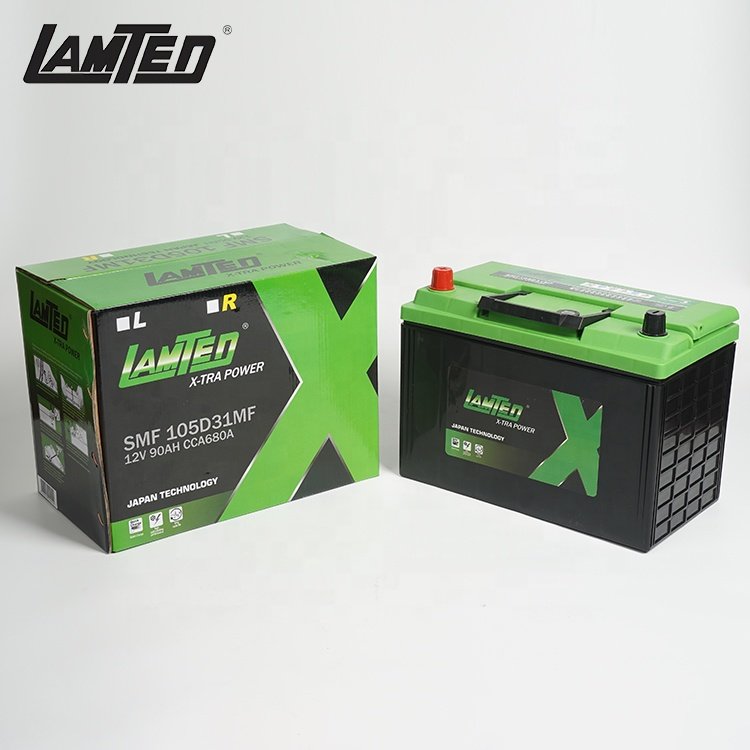 High CCA JIS Standard Electric Vehicles Boats Auto Battery 12V 80Ah 530A Lead Acid Maintenance Free Car Battery