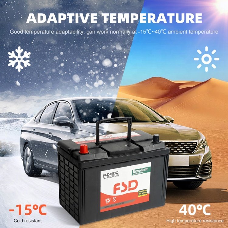 High CCA JIS Standard Electric Vehicles Boats Auto Battery 12V 80Ah 530A Lead Acid Maintenance Free Car Battery
