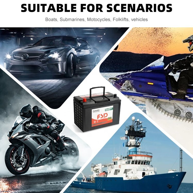 High CCA JIS Standard Electric Vehicles Boats Auto Battery 12V 80Ah 530A Lead Acid Maintenance Free Car Battery