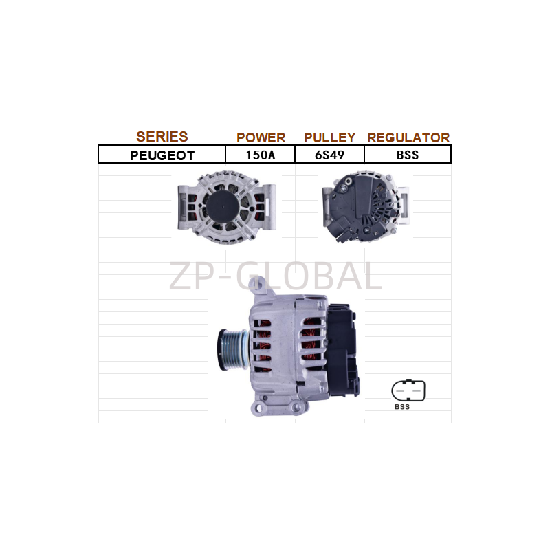 Best Price Automobile Car Alternator Parts 12317553009/12317562388 for BMW Mini, Citroen 1.6T