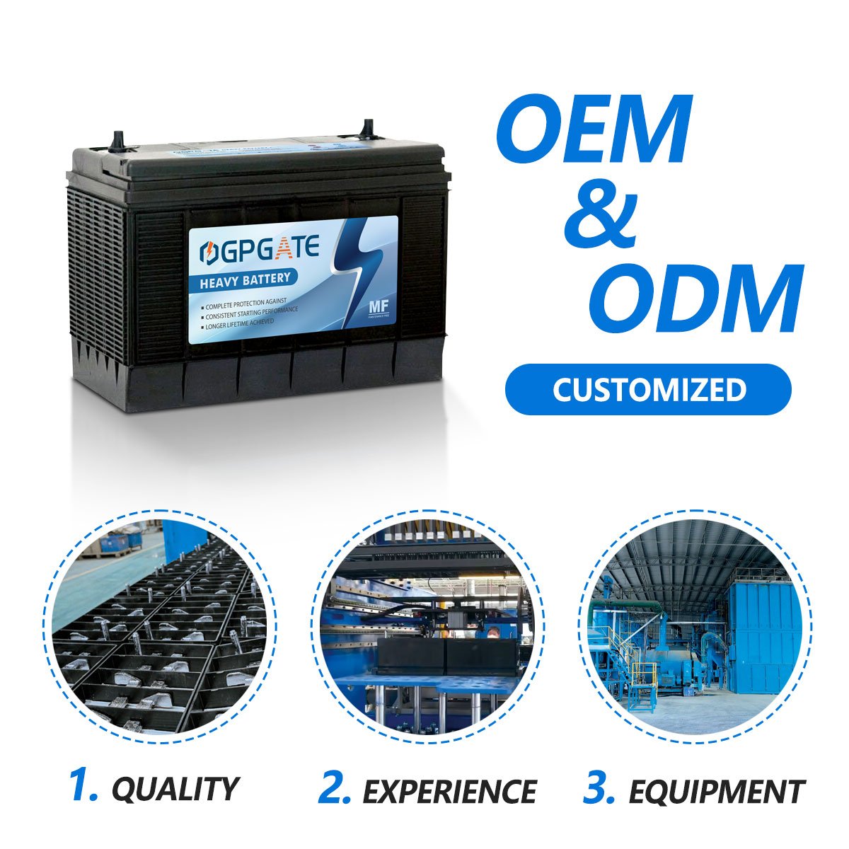 BCI 31-750 12V 100A Car Hstarting Battery Is Suitable for Excavators and Engineering Vehicles