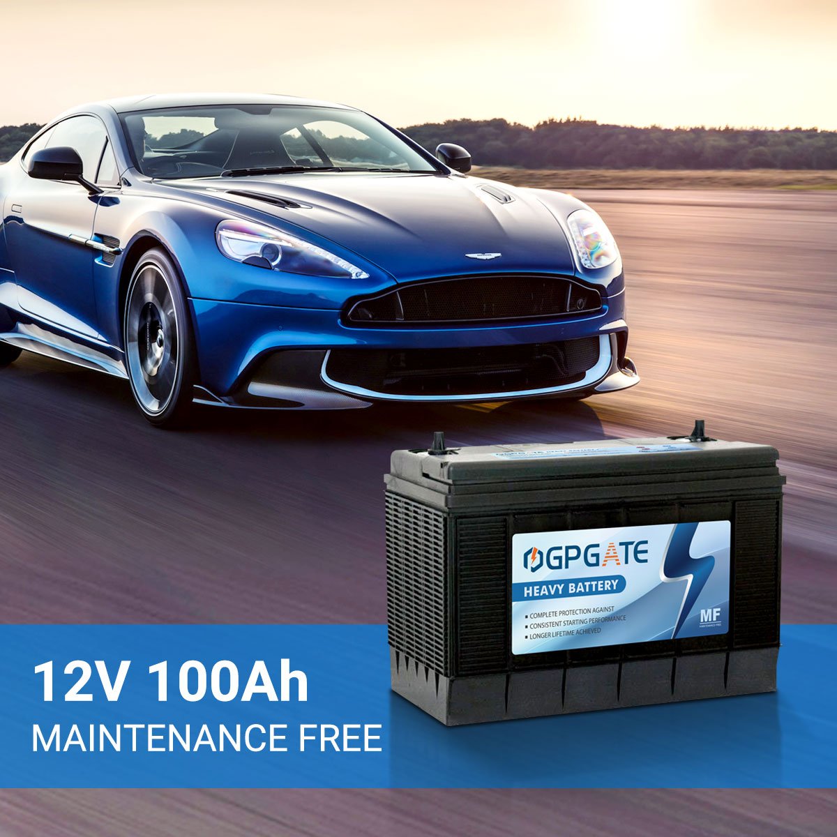 BCI 31-750 12V 100A Car Hstarting Battery Is Suitable for Excavators and Engineering Vehicles