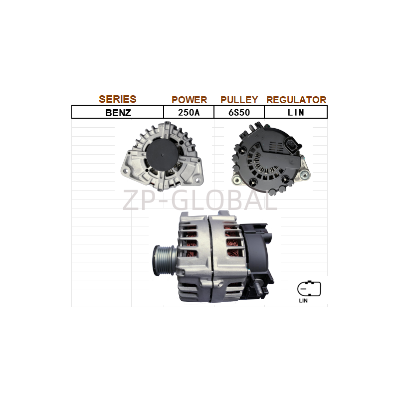 12v Small Alternator Per Auto A0009062004 for Mercedes-Benz S63