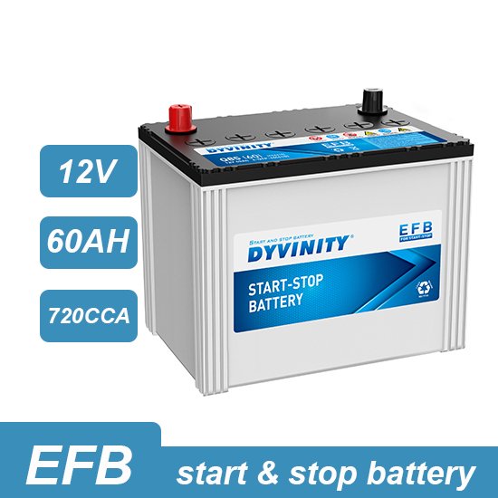 Maintenance Free Lead Acid Batteries 12v60ah 75D23L/Q85 Auto Car Battery EFB JIS Start Stop Car Batteries