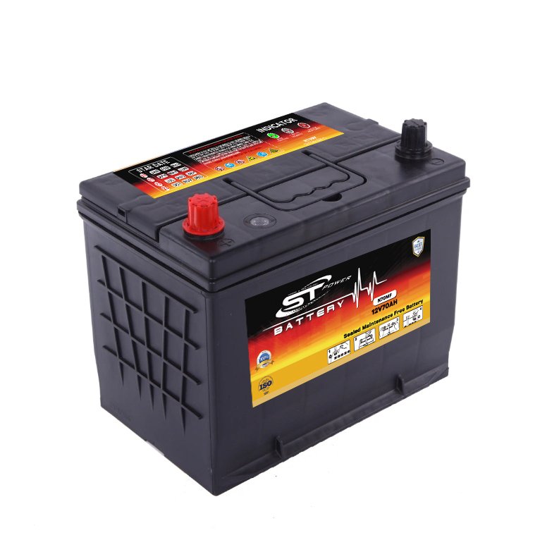 Hot Sale Car Battery JIS Standard 75D31 MF12V70AH N70 Car Battery Wholesale N50 N60 N80 N90 N120 N150 N200 Auto Battery