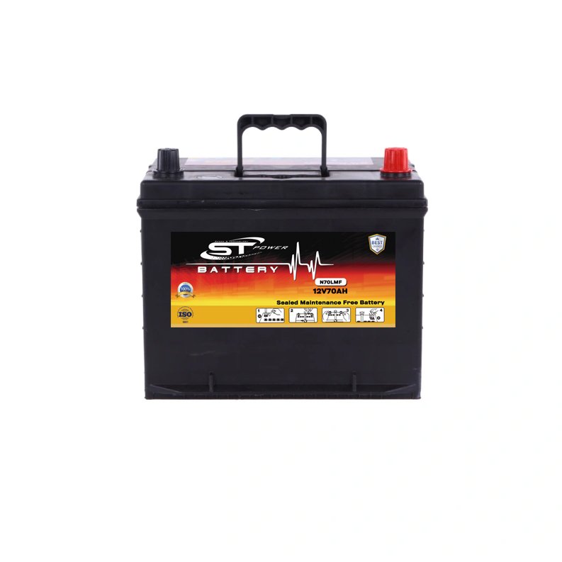 Hot Sale Car Battery JIS Standard 75D31 MF12V70AH N70 Car Battery Wholesale N50 N60 N80 N90 N120 N150 N200 Auto Battery