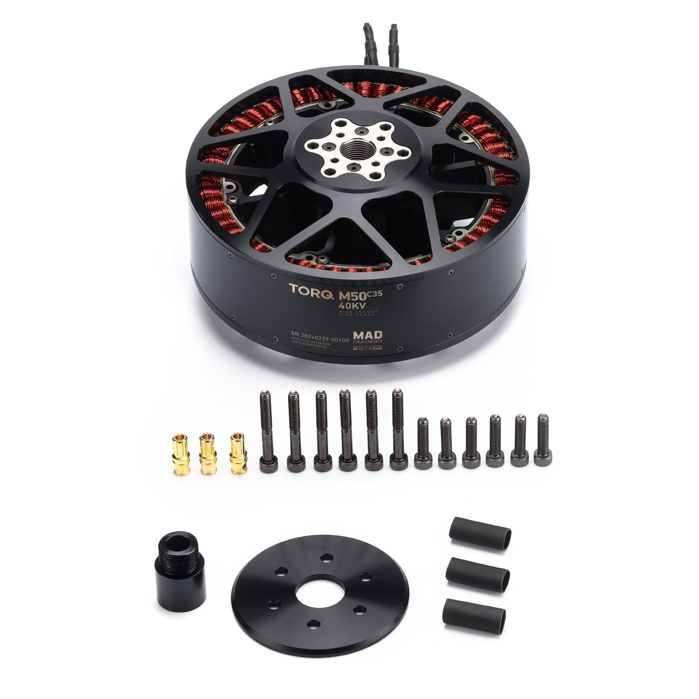 MAD M50C35 EEE 9KV 34KV 40KV High Speed Bldc Brushless Motor Electric Manned Delivery Motor for Multirotor