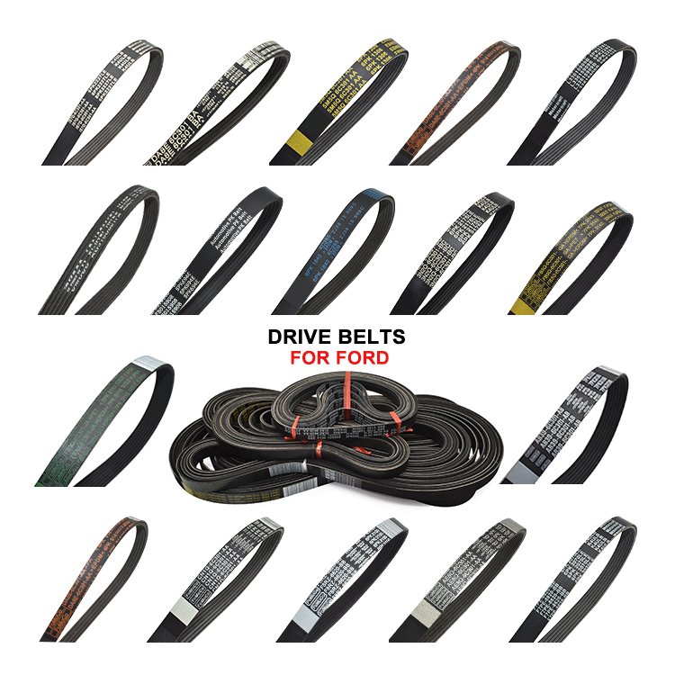 5M5Q6C301AA 3M5Q6C301AA 1232500 Car Alternator Drive V-Ribbed Belt 6PK1306 for FORD Focus II III C-MAX 1.8 2.0 2004-
