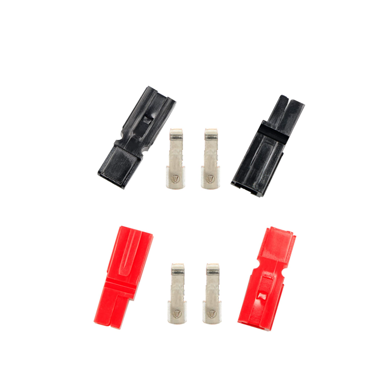 Anderson Powerpole Connectors PP Red/Black Housing W/12-16 AWG Heavy Duty Contact 30A 600V