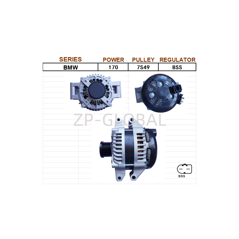 Price Automobile Car Alternator Parts 12317591532 for BMW 135i/335i/3.0