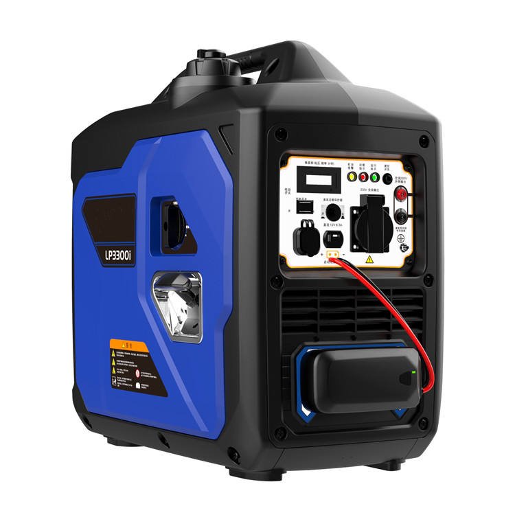 Portable 230 Volt 3000W Digital Inverter Generator with 50Hz/60Hz Single Phase Auto/Recoil Start Auto Speed