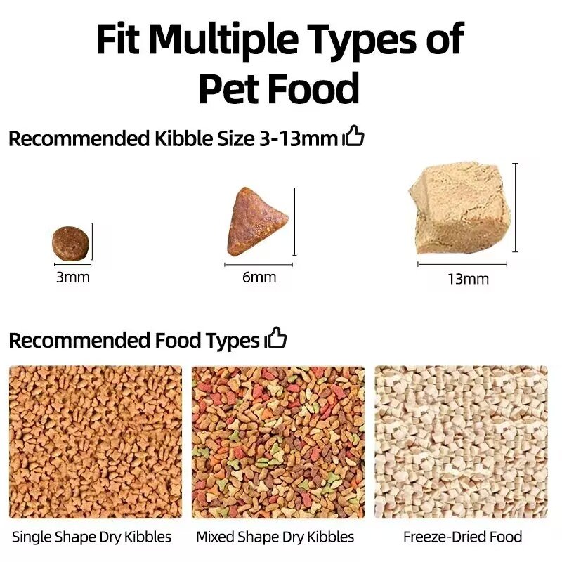 3L Capacity Automatic Pet Feeder 4 Meals Per Day Smart Food Dispenser With Timer Bottom Control Plastic Pet Bowls For Dog Or Cat