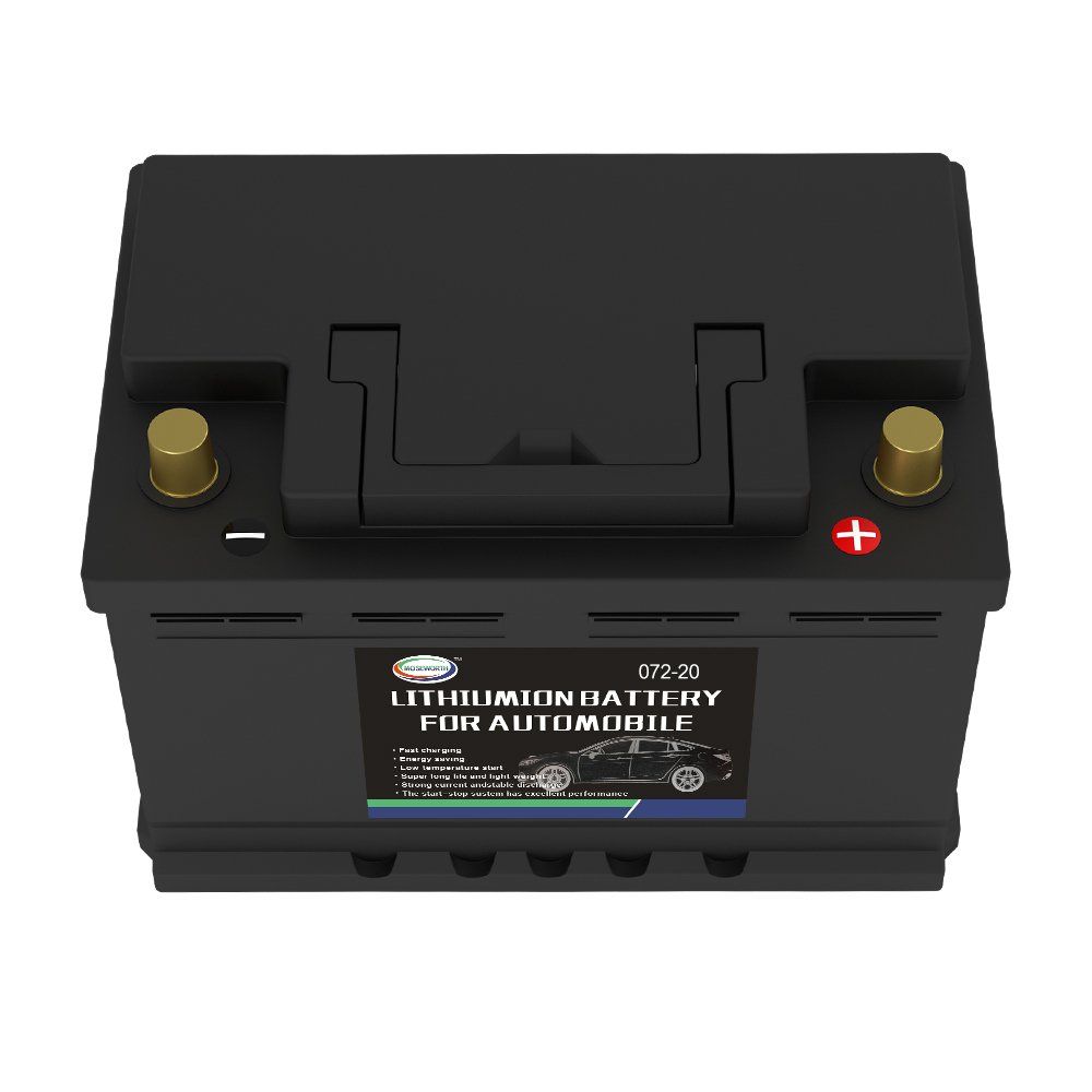 12V LiFePO4 Lithium Ion Automotive Car Battery Power Starting 072-20 with BMS Protection 1200CCA for Automotive Use