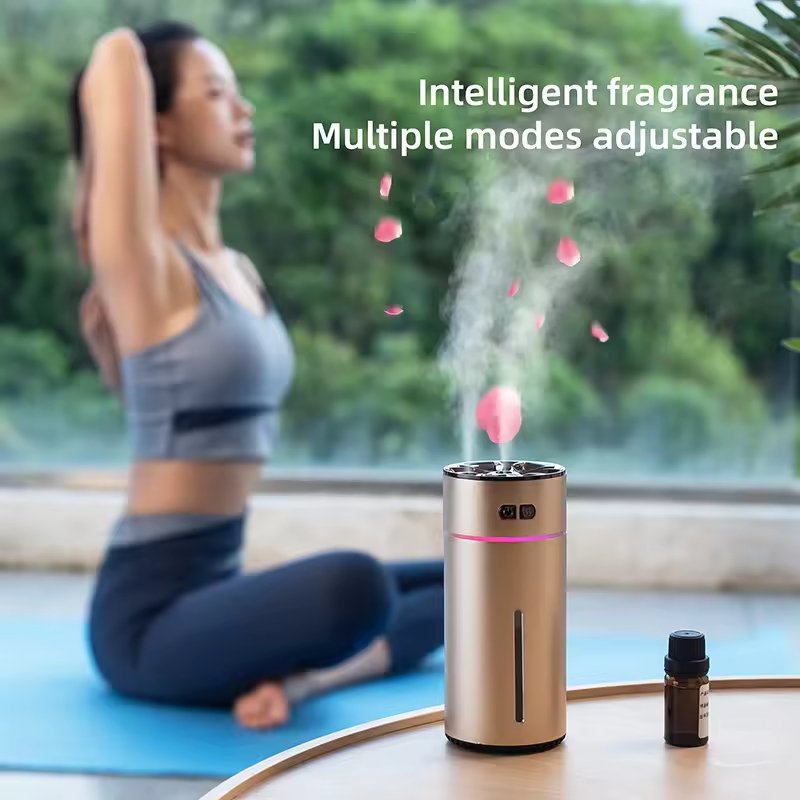 Portable Ultrasonic Car Perfume Diffuser Auto Aromatherapy Essential Oil Scents Air Freshener Fragrance Car Humidifier