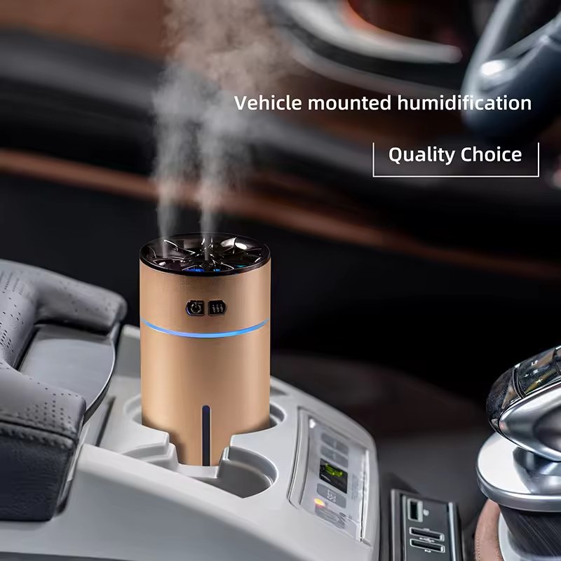 Portable Ultrasonic Car Perfume Diffuser Auto Aromatherapy Essential Oil Scents Air Freshener Fragrance Car Humidifier