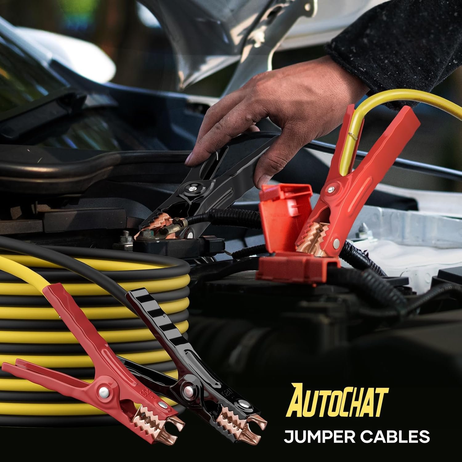 6GA Auto Car Jumper Cables Heavy Duty Battery Booster 2.5m 6GA Auto Car Jumper Cables Heavy Duty Battery Booster 2.5M Jump Start