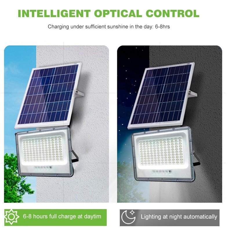 300W500W1000W New High Brightness Outdoor Waterproof LED Courtyard Light Solar Rechargeable Street Light Floodlight