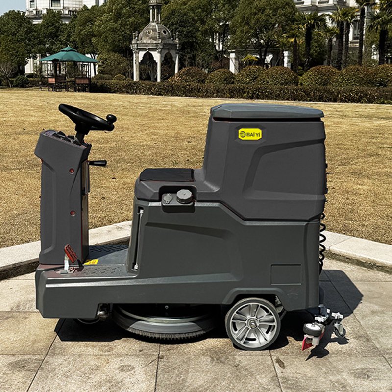 BY-RX700-D China Commercial Compact Auto Lithium Battery Rechargeable Electric Mini Ride-On Floor Scrubber