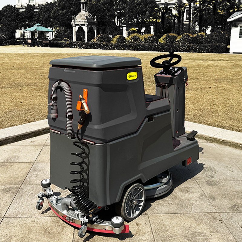 BY-RX700-D China Commercial Compact Auto Lithium Battery Rechargeable Electric Mini Ride-On Floor Scrubber
