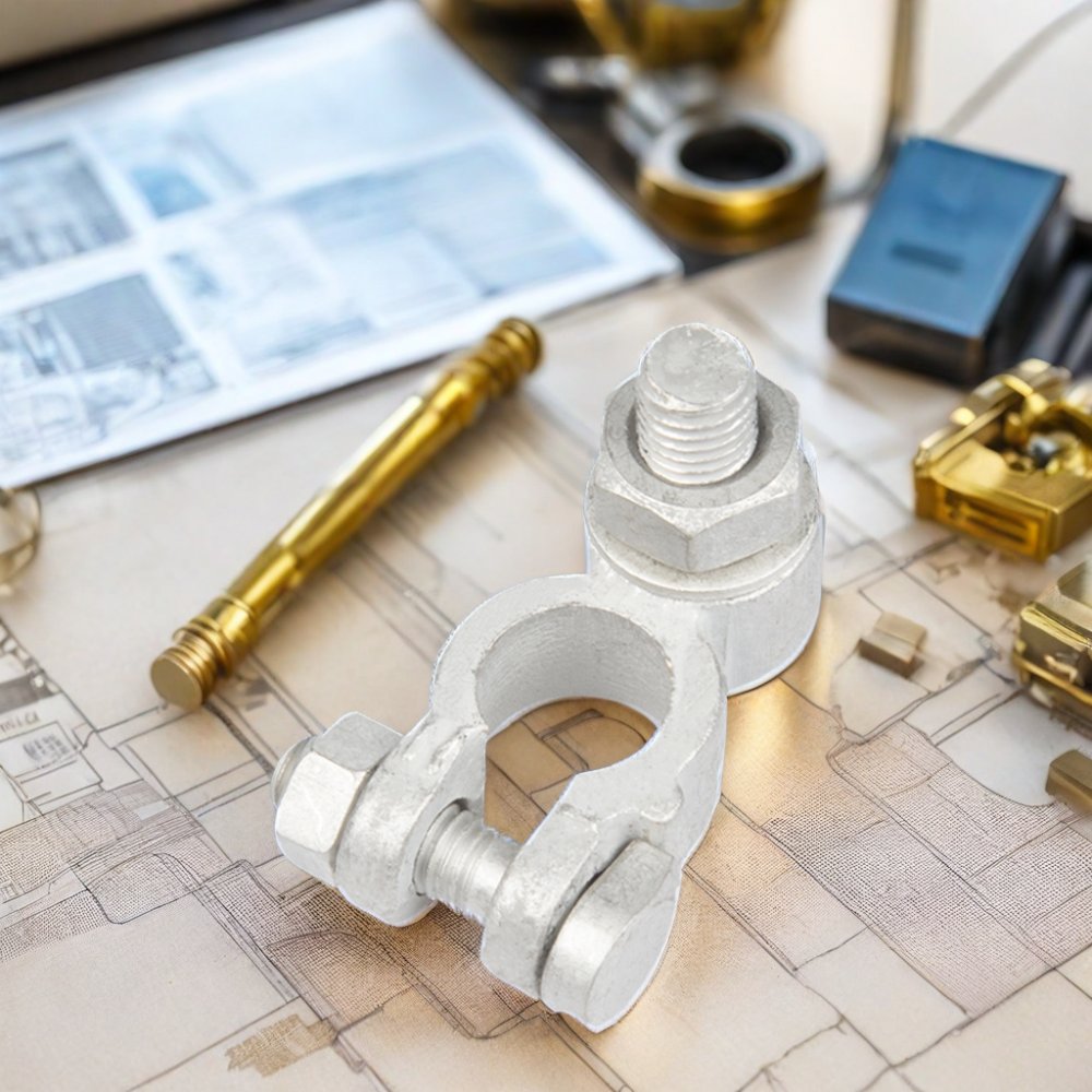 Factory Price M10 Stud BT228 Negative Auto Part Crimp Terminal Brass Battery Connector