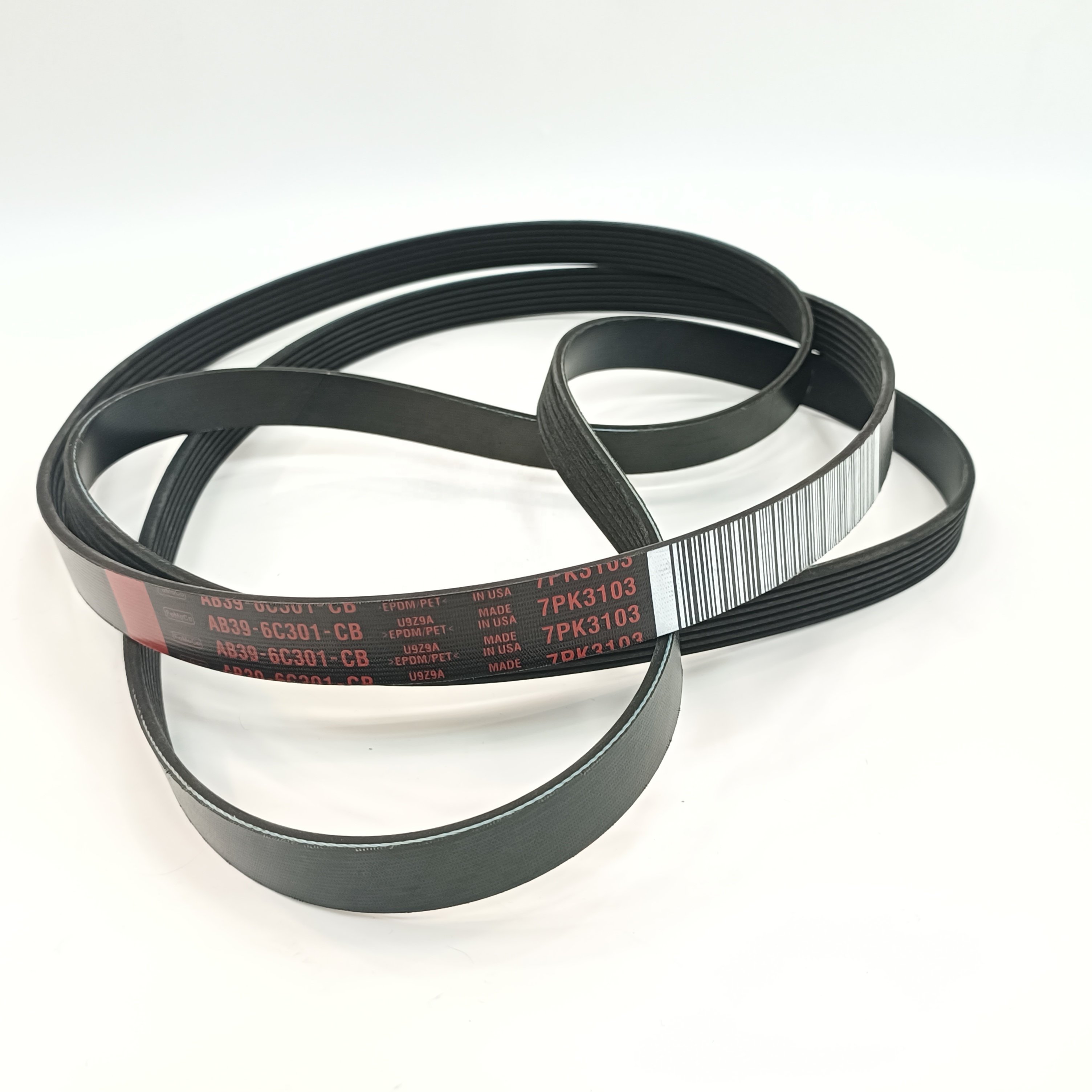 AB39-6C301-CB Alternator V-Belt 7PK3103 Fan Belt 3.2 for Ford Ranger T6 Mazda Bt50